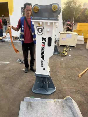 68 mm schiseldiameter Hydraulische breaker 110-140 bar werkdruk
