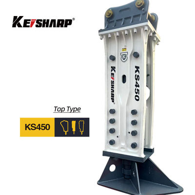 KS450 Top Type 190mm Chisel Excavator Hydraulische Rotsbreker Voor Spoorwegen / Architectuur