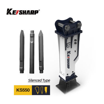 200 mm Chisel Silenced Type Hydraulische Breaker KS550 voor het breken van beton