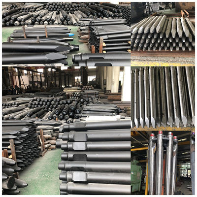 195 mm diameter Hydraulische hamer chisel voor zware sloop op 50-60 ton graafmachine constructie