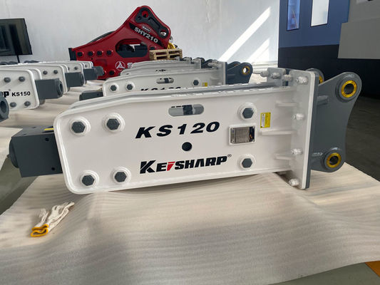 KS120 graafmachine Hydraulische rotsenbreker Machine Top Type 85mm Chisel Diameter
