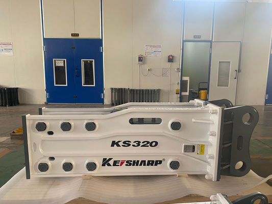 KS320 Top Type 155mm Chisel Excavator Hydraulische Rotsbreker Voor Spoorwegen / Architectuur