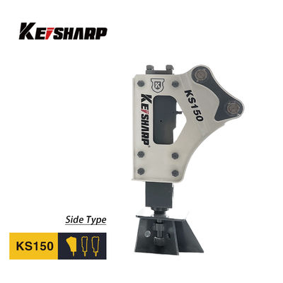 KS150 Side Type Hydraulische Breaker 100mm Chisel Diameter 350-700bpm Hydraulische hamer voor graafmachine