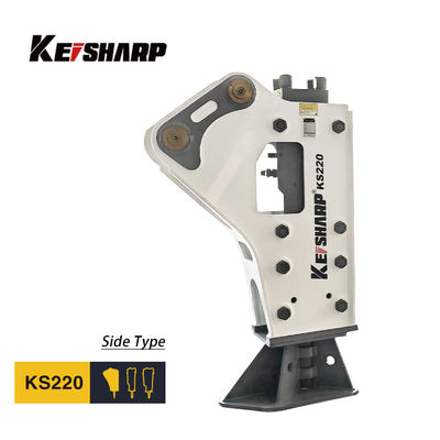 KS220 Side Type Hydraulic Breaker 140mm Chisel Diameter 400-550bpm voor 20-27 ton graafmachine